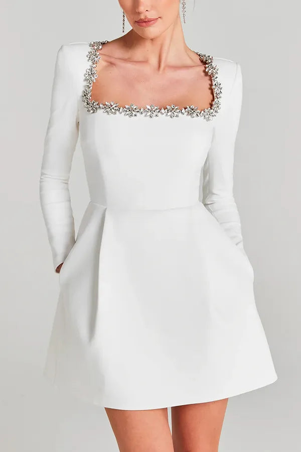 Yarae | Valentina Fluwelen Mini-Jurk