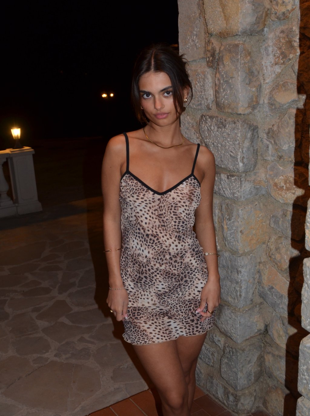 Sukienka Capri - nadruk luipaard