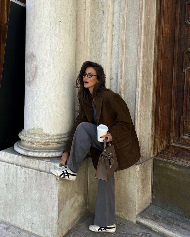 Marynarka Romy Suède