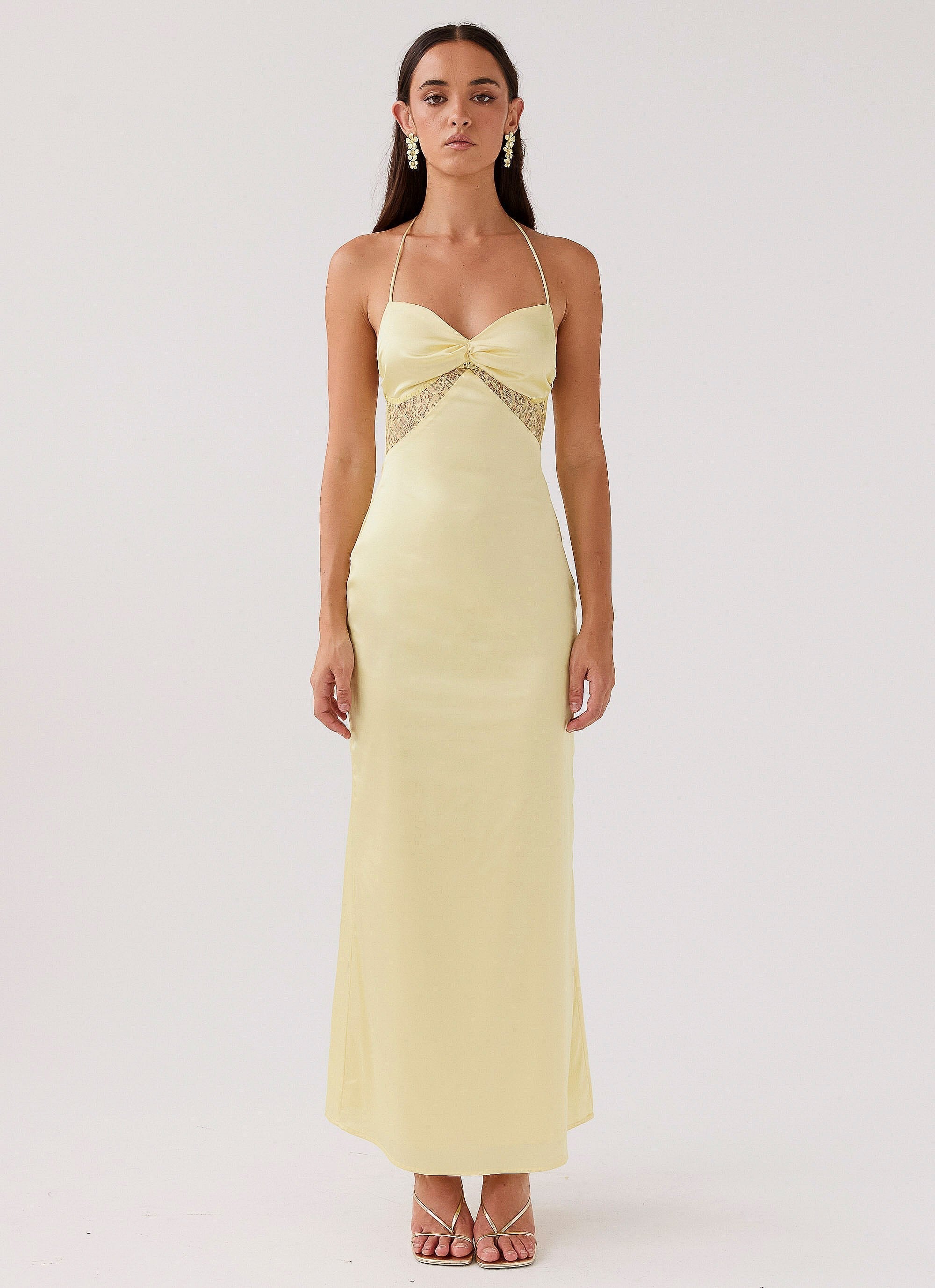 Dream Sight Lace Satin - Maxi Jurk