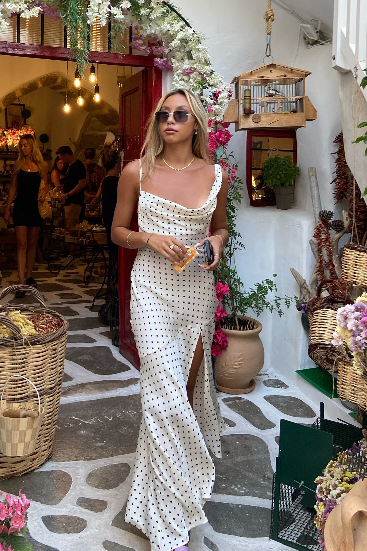 Moment w kropki Polka Dot - Maxi Jurk