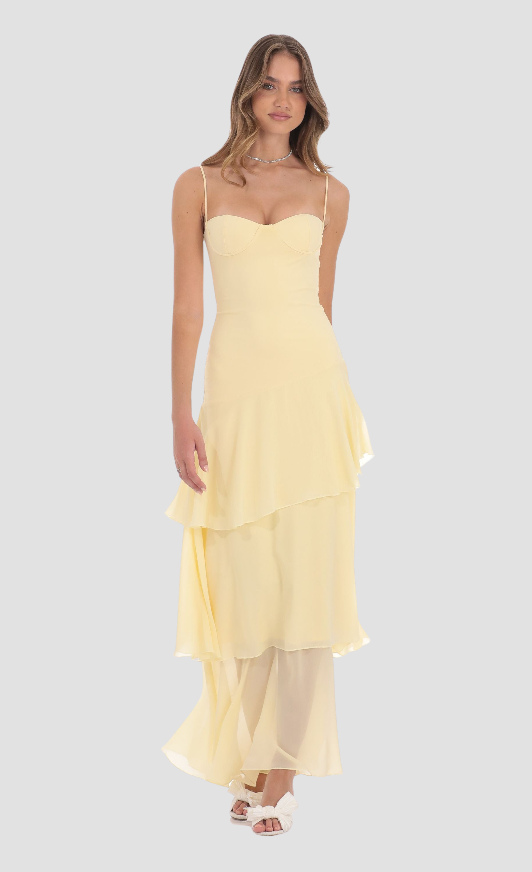 Solea Ruffle - Maxi Jurk