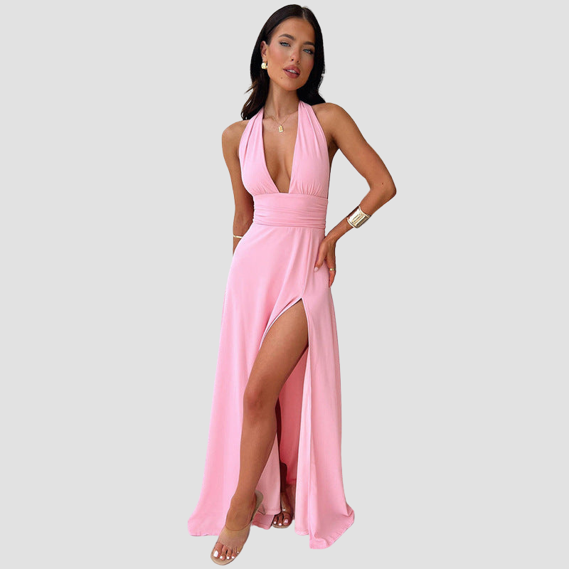 Halterneck - Maxi Jurk