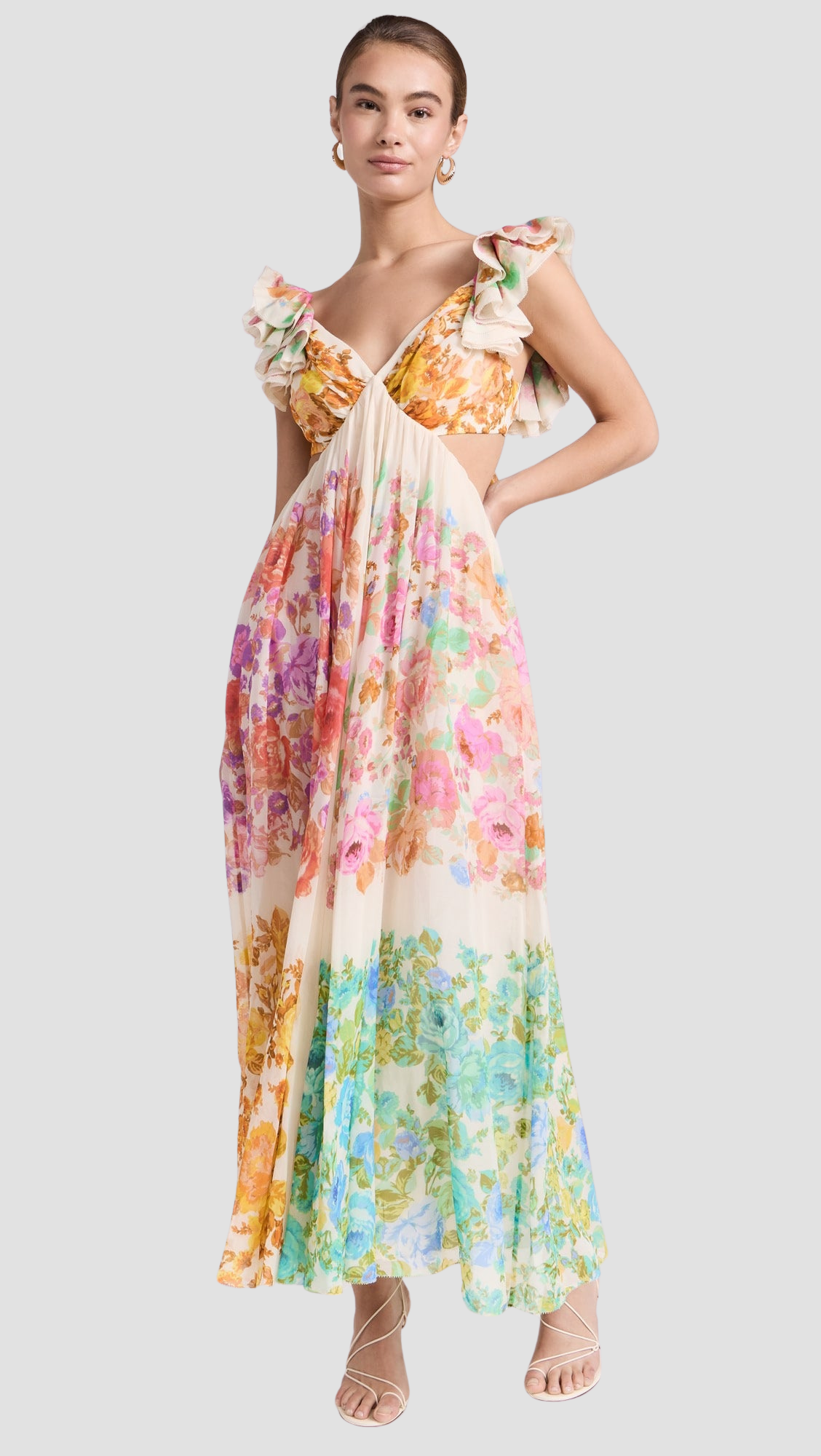 Raie Frill - Midi Jurk 