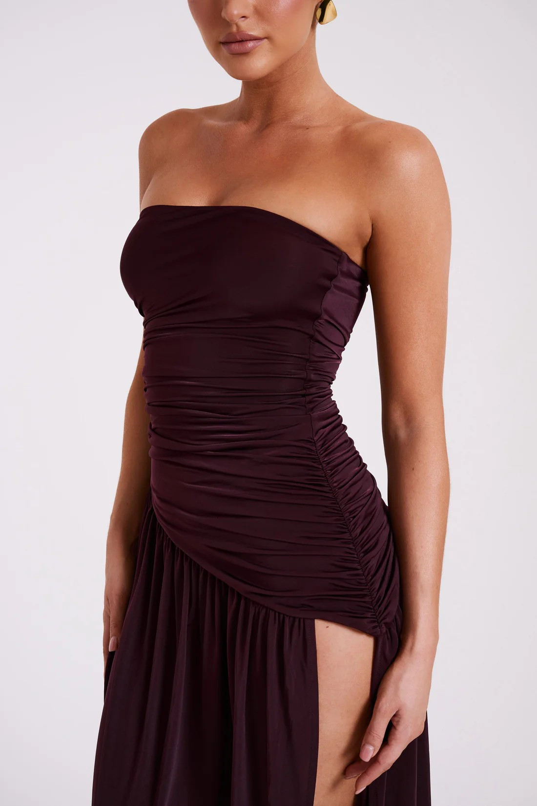 Mystic Maroon - Maxi Jurk