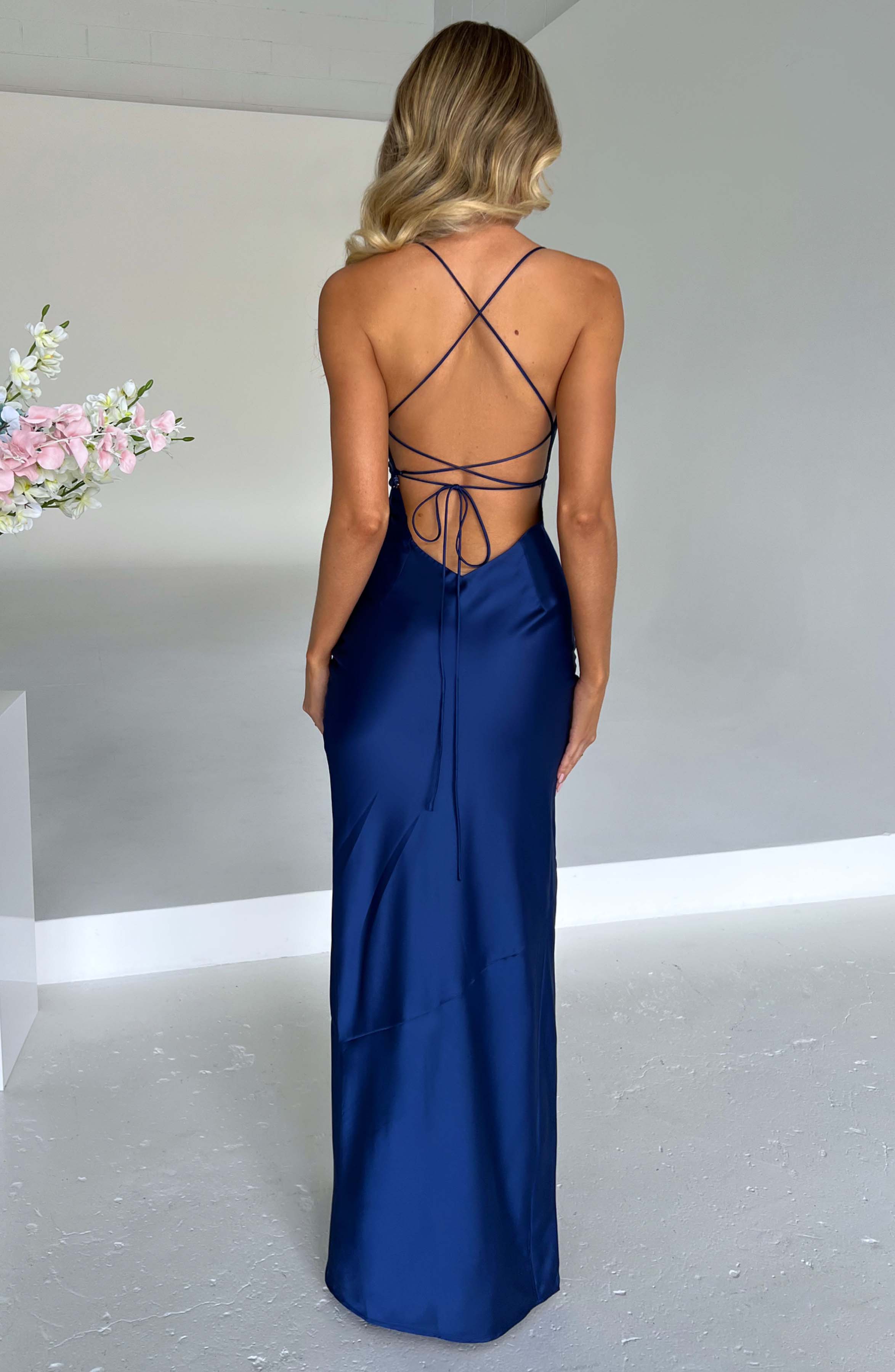 Misha Maxi Jurk - Navy