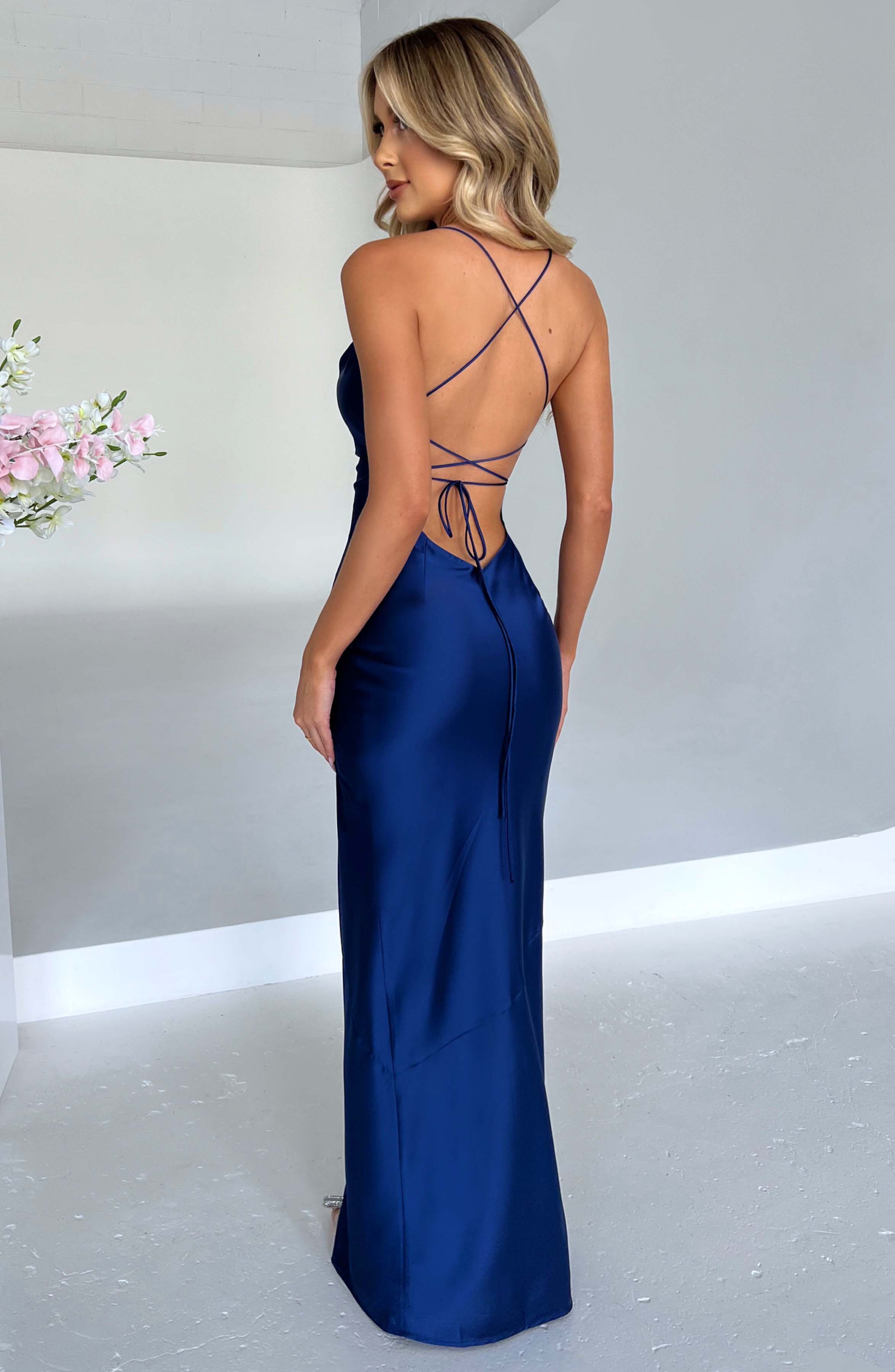 Misha Maxi Jurk - Navy