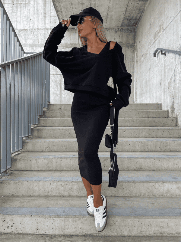 LoungeFit – Stijlvolle lounge jurk i bluza 