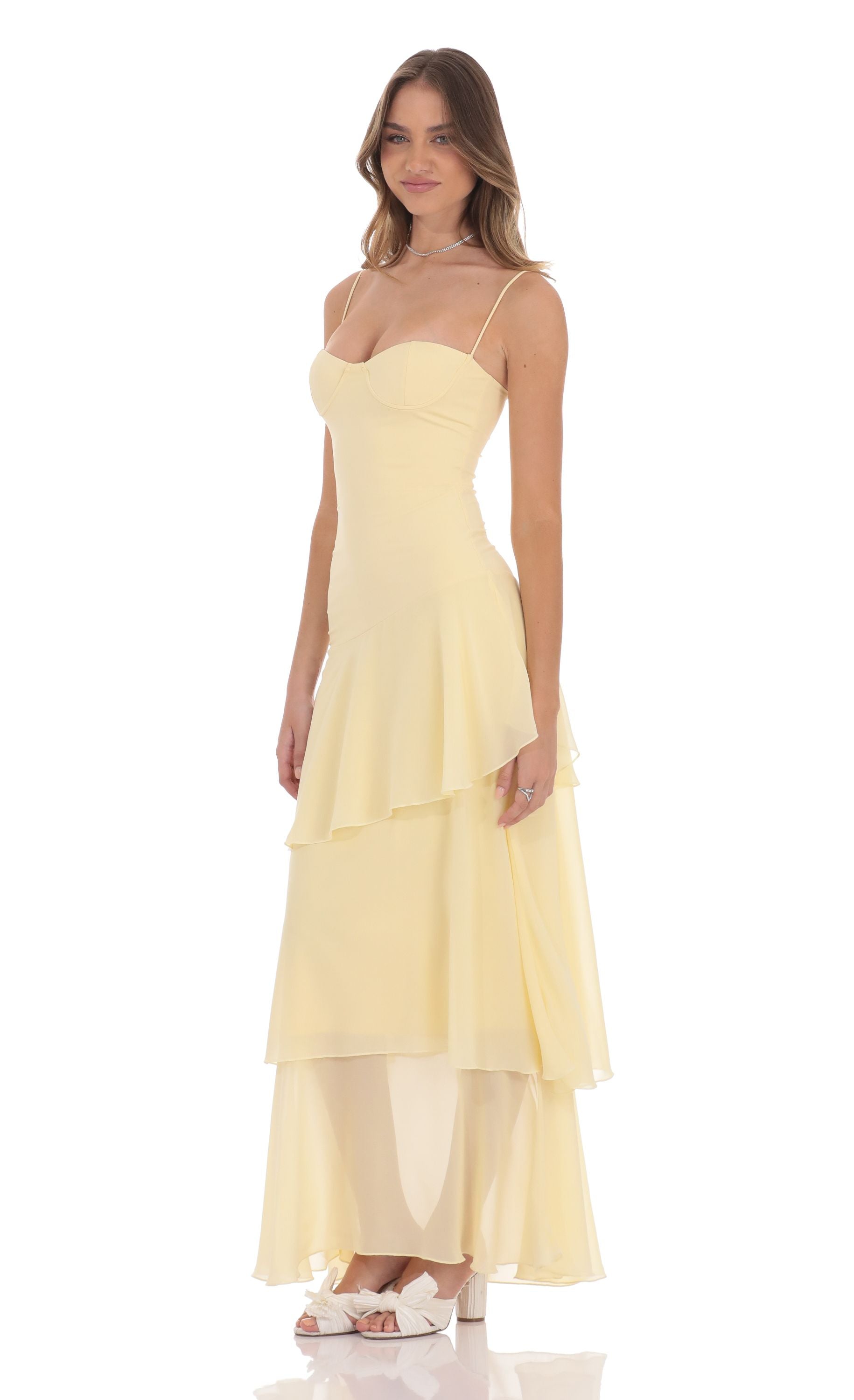 Solea Ruffle - Maxi Jurk